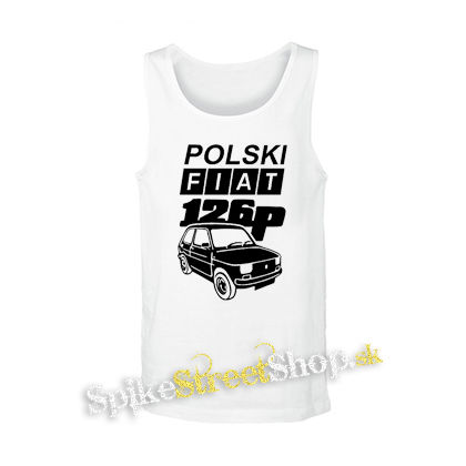 POLSKI FIAT 126p - biele pánske tielko