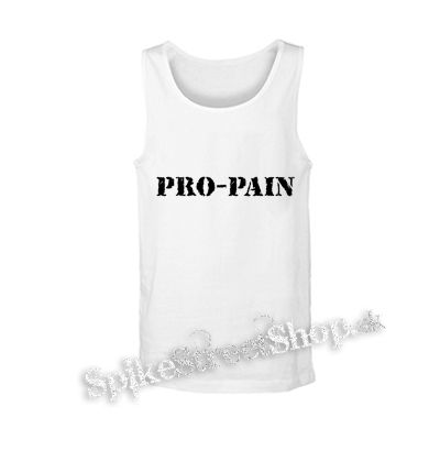 PRO-PAIN - Logo - biele pánske tielko