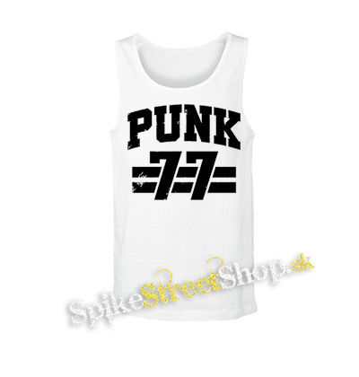 PUNK 77 - Slogan motív 2 - biele pánske tielko