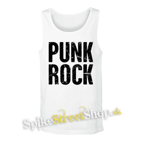 PUNKROCK - Logo Motív 2 - biele pánske tielko