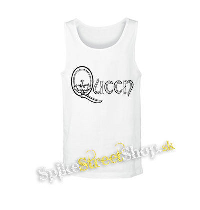 QUEEN - Logo Simple - biele pánske tielko