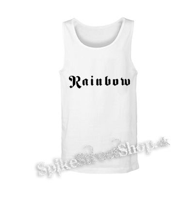 RAINBOW - Logo Hardrock Legend - biele pánske tielko