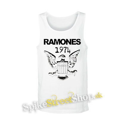 RAMONES - 1974 - biele pánske tielko