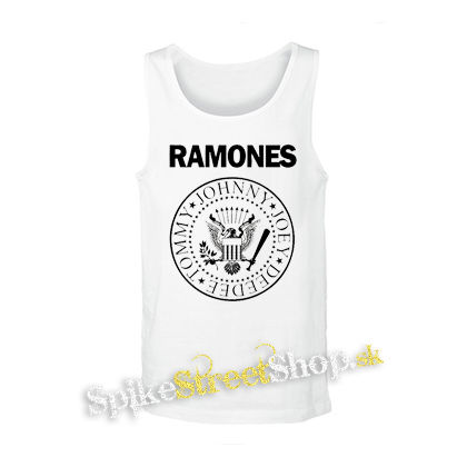 RAMONES - biele pánske tielko