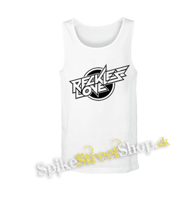 RECKLESS LOVE - Logo - biele pánske tielko