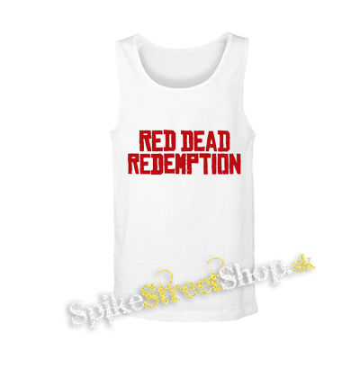 RED DEAD REDEMPTION - Logo - biele pánske tielko