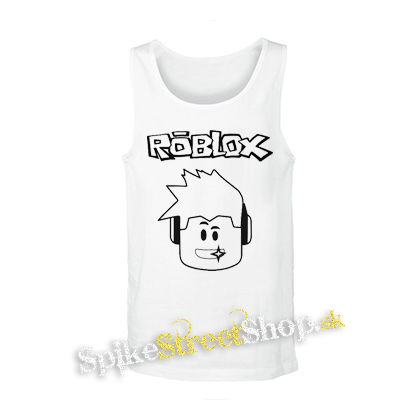 ROBLOX - Logo & Skin Face - biele pánske tielko