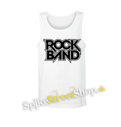 ROCK BAND - Logo - biele pánske tielko