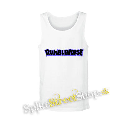 RUMBLEVERSE - Logo Blue - biele pánske tielko