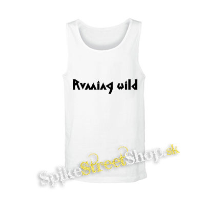 RUNNING WILD - Logo - biele pánske tielko