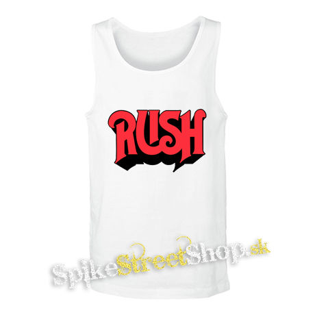 RUSH - Logo Red - biele pánske tielko