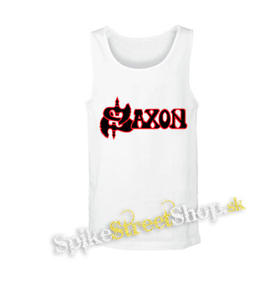 SAXON - Logo - biele pánske tielko