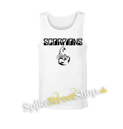 SCORPIONS - Logo - biele pánske tielko