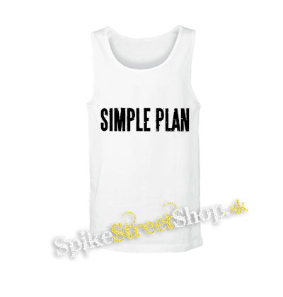 SIMPLE PLAN - biele pánske tielko