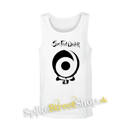 SIX FEET UINDER - Warpath Skull - biele pánske tielko