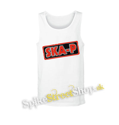 SKA-P - Red Logo - biele pánske tielko