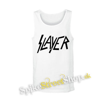 SLAYER - Logo - biele pánske tielko