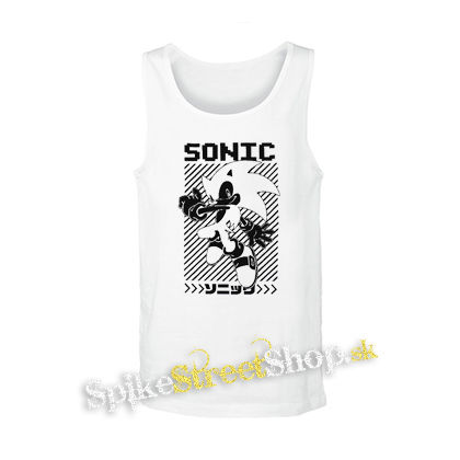 SONIC THE HEDGEHOG - Ježko Sonic - biele pánske tielko