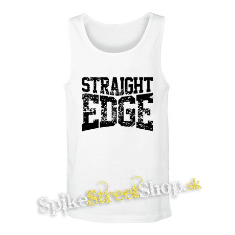 STRAIGHT EDGE - Logo Motive 2 - biele pánske tielko