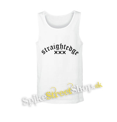 STRAIGHTEDGE - Logo - biele pánske tielko