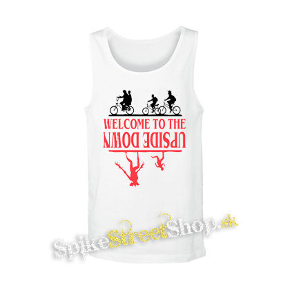 STRANGER THINGS - Welcome To The Upside Down - biele pánske tielko
