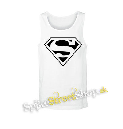 SUPERMAN - Logo - biele pánske tielko