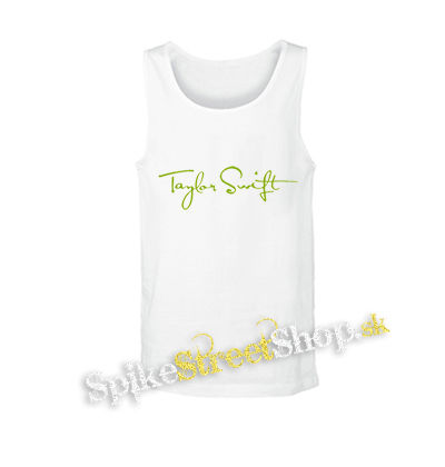 TAYLOR SWIFT - Logo Signature - biele pánske tielko