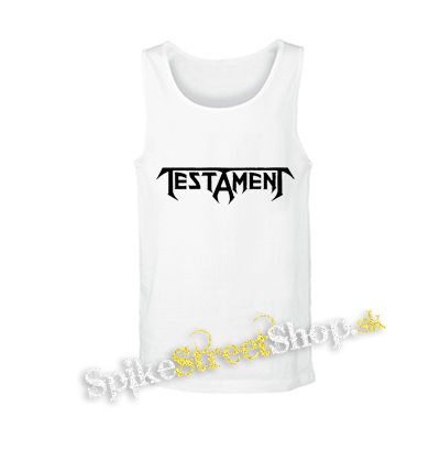 TESTAMENT - Logo - biele pánske tielko