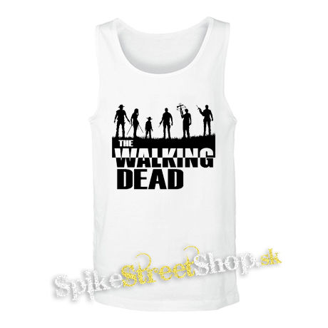 THE WALKING DEAD - Silhouette - biele pánske tielko
