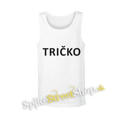 TRIČKO - biele pánske tielko