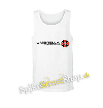 UMBRELLA CORPORATION - Logo Red White - biele pánske tielko
