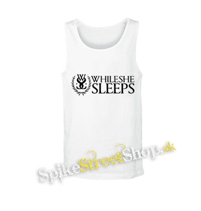 WHILE SHE SLEEPS - Logo - biele pánske tielko