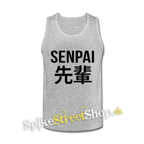 ANIME - SENPAI - Logo & Symbols - šedé pánske tielko