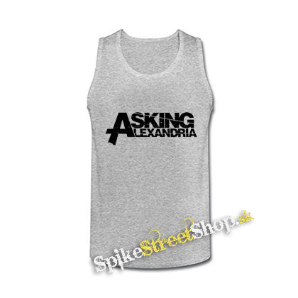 ASKING ALEXANDRIA - Logo - šedé pánske tielko
