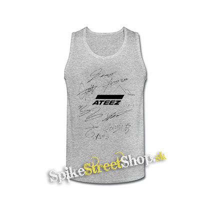 ATEEZ - Logo & Signature - šedé pánske tielko