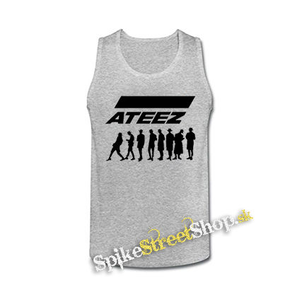 ATEEZ - Logo & Silhouette - šedé pánske tielko