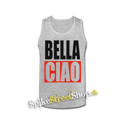 BELLA CIAO - šedé pánske tielko