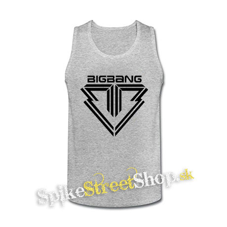 BIG BANG - Logo - šedé pánske tielko