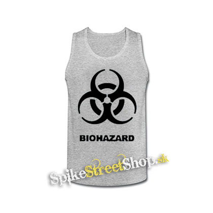 BIOHAZARD - Logo - šedé pánske tielko
