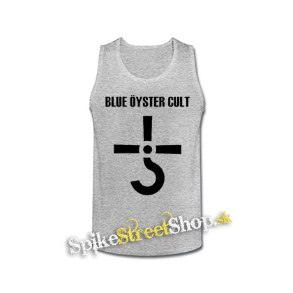 BLUE OYSTER CULT - Logo Crest - šedé pánske tielko