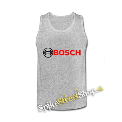 BOSCH - Logo - šedé pánske tielko