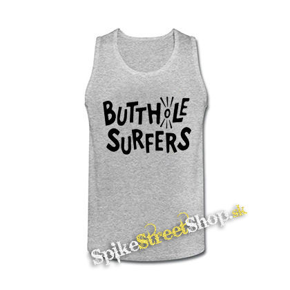 BUTTHOLE SURFERS - Logo - šedé pánske tielko
