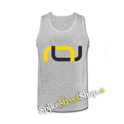 CALISTATIC - Yellow Logo Symbol - šedé pánske tielko
