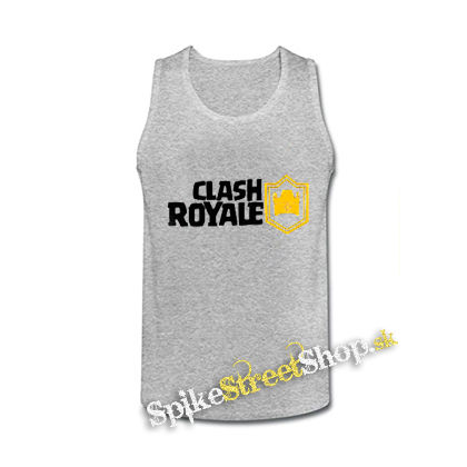CLASH ROYALE - Logo - šedé pánske tielko