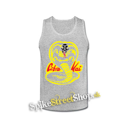 COBRA KAI - Red Logo - šedé pánske tielko