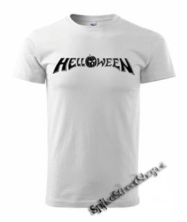 HELLOWEEN - Logo - biele pánske tričko