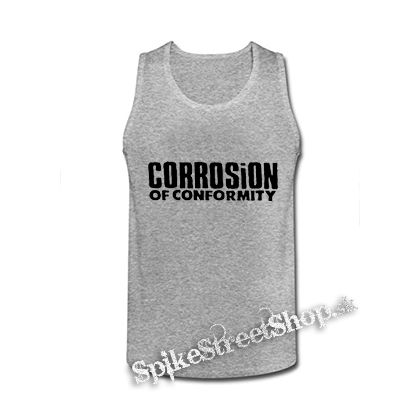 CORROSION OF CONFORMITY - Logo - šedé pánske tielko
