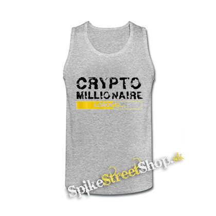 CRYPTOMILIONAIRE - Loading - šedé pánske tielko