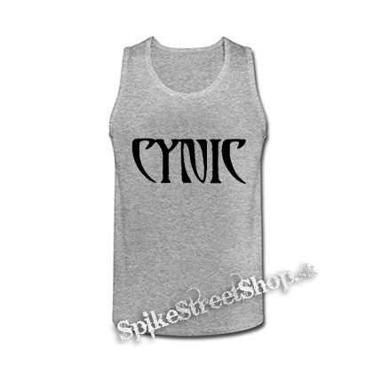 CYNIC - Logo - šedé pánske tielko