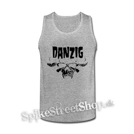 DANZIG - Logo Skull - šedé pánske tielko